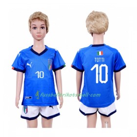 Günstige Fußballtrikots Italien Totti 10 Kinder 2018 Kurzarm Heimtrikotsatz kaufen